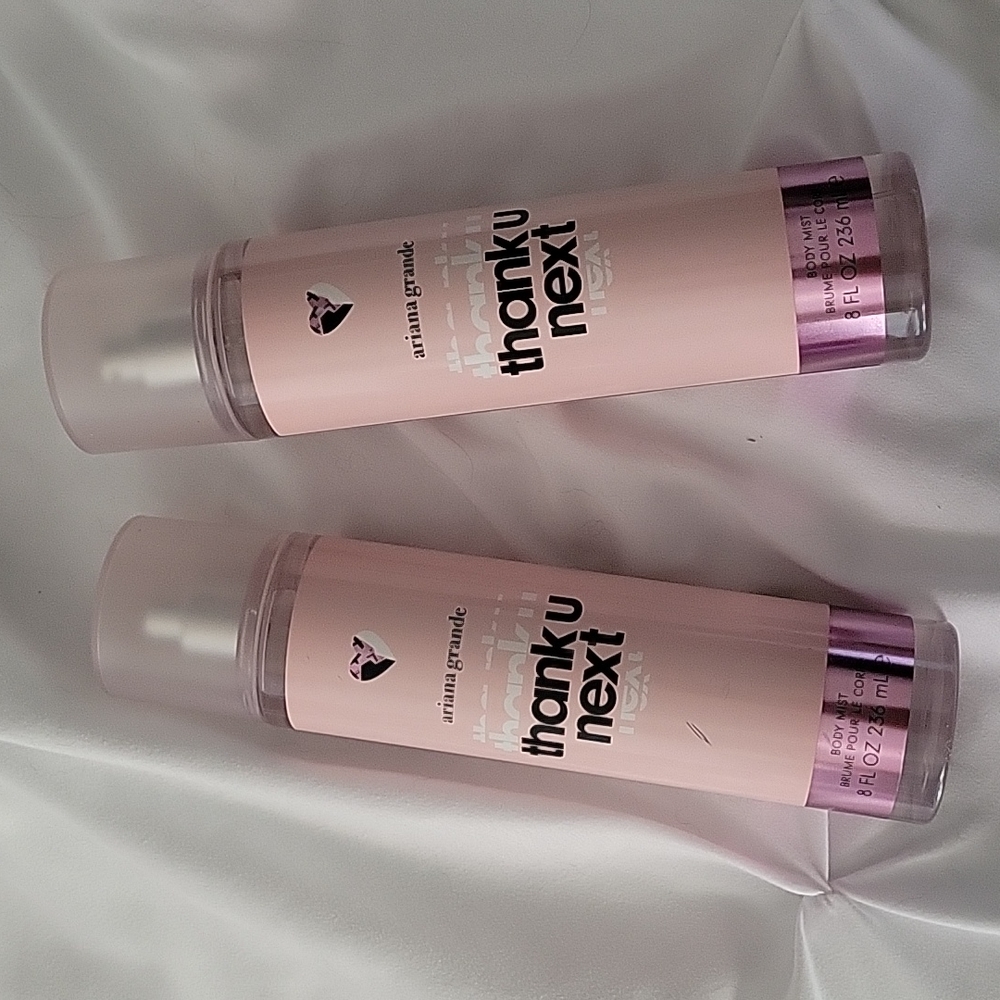 Thank you next body sprays by Ariana Grande.